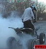 Burnout On A TRX450R - Click To Enlarge Picture