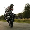 Left-handed Stoppie - Click To Enlarge Picture