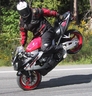One Handed Stoppie - Click To Enlarge Picture