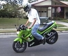 250 Ninja Stoppie - Click To Enlarge Picture