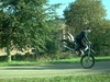Moped Stoppie - Click To Enlarge Picture
